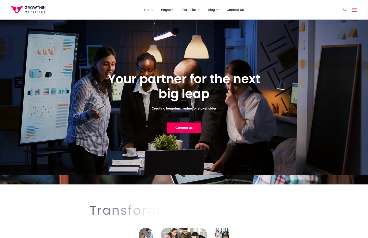 Growthin – SaaS Digital Marketing Template
