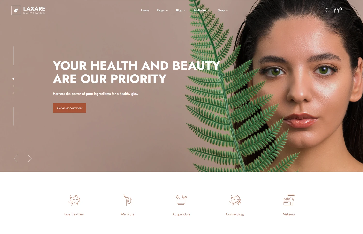 Laxare – Elegant Beauty Spa Template