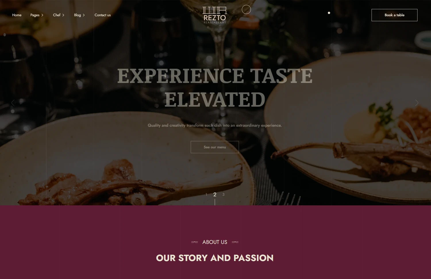Rezto – Stylish Restaurant Template
